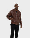 FRANKY MEN'S LEATHER BOMBER JACKET